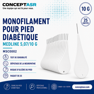 Monofilament pour pied diabétique Medline 10 g MSC0002 paquet de 25