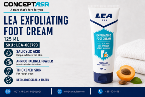 LEA exfoliating foot cream 125 ml with salicylic acid and apricot kernel powder