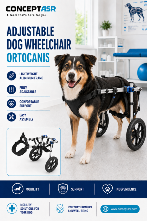 How to measure a dog for an adjustable Ortocanis wheelchair