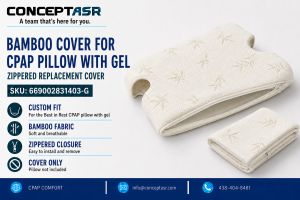Best in Rest bamboo CPAP pillow cover with zipper for the memory foam pillow with cooling gel