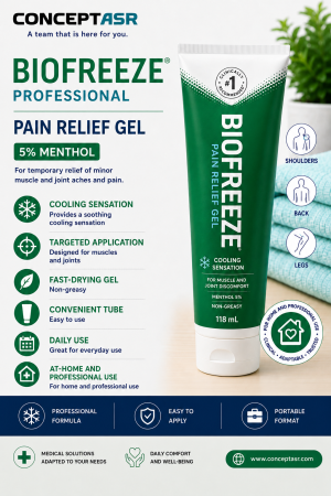 Biofreeze Professional Gel 118 mL with 5% menthol