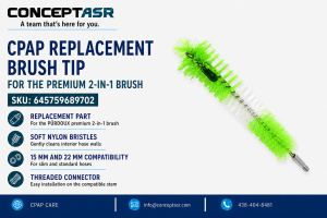 PÜRDOUX CPAP replacement brush tip for Premium 2-in-1 hose brush