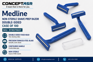 Medline non-sterile double-sided shave prep razors DYND70837