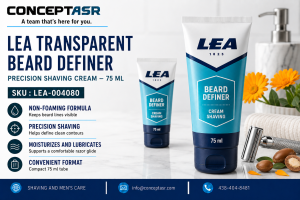 LEA transparent Beard Definer precision shaving cream, 75 ml tube