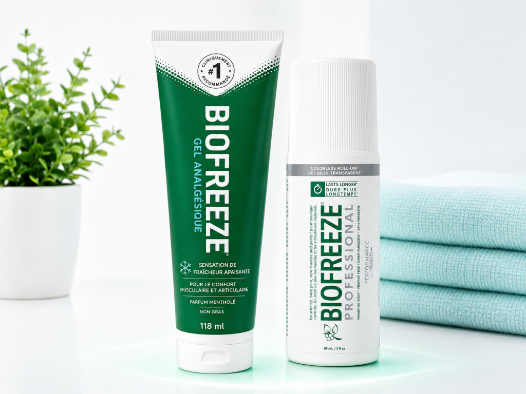 Biofreeze Canada 118 mL gel and 89 mL roll-on